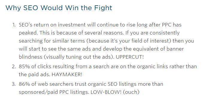 SEO vs PPC