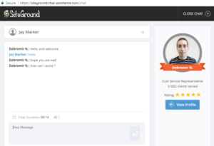 Siteground Live Chat
